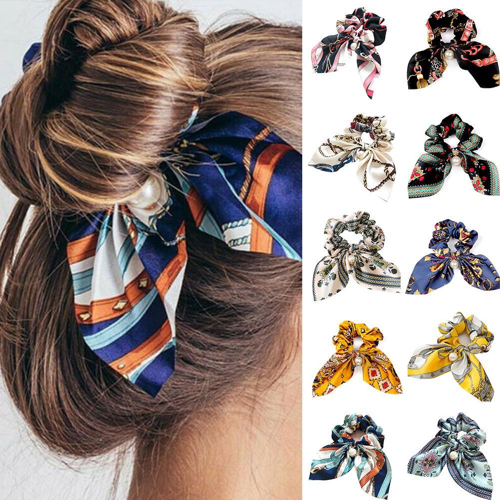 1 pcs Women Fashion Hot Ribbon Rope Cute Bow Elastic Hair Band Hair Accessories