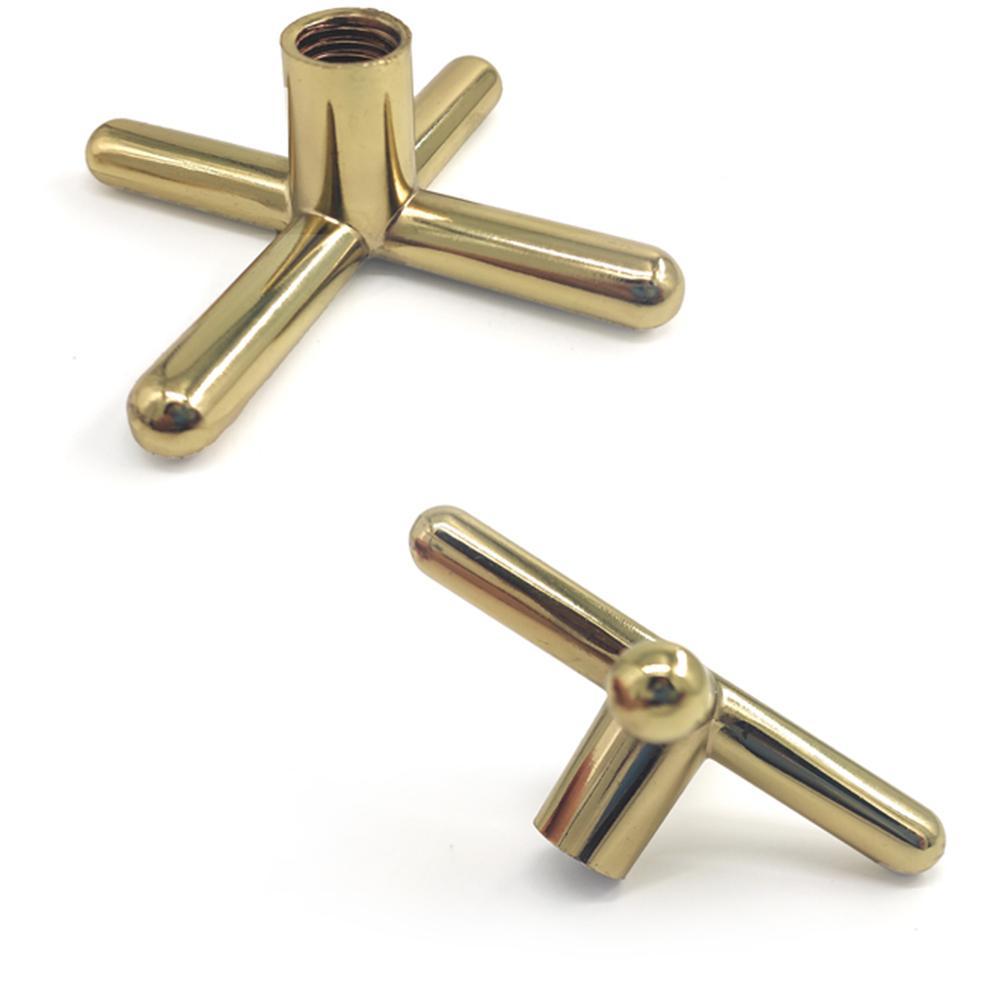 Pool Snooker Billiards Table Cue Brass Cross & Spider Holder Rests Gold Quality