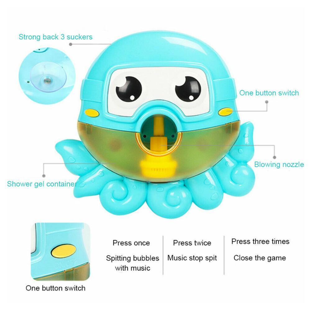 Frog Bubble Machine 12 Songs Musical Bubble Maker Baby Children Bath Shower Toy | eBay