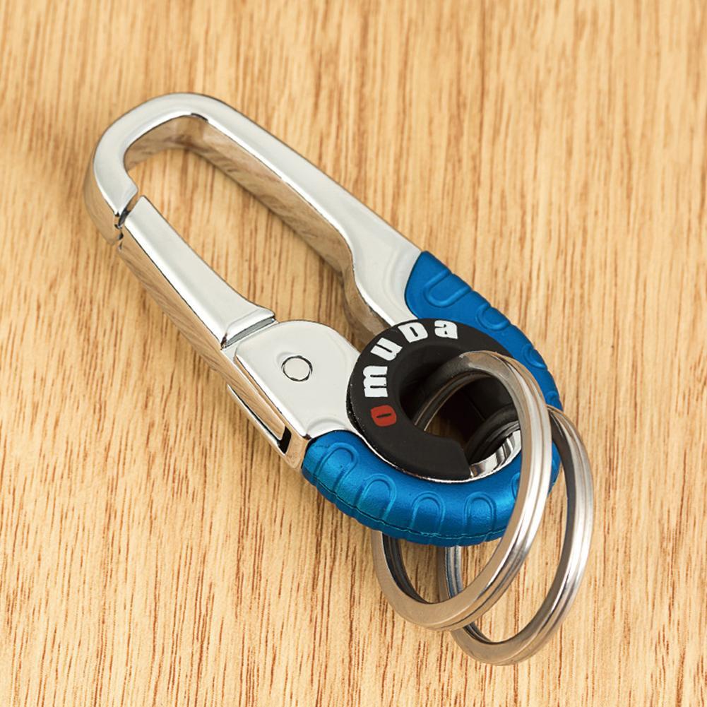 Keychain Key Ring Hook Outdoor Stainless Steel Buckle Carabiner Climbing 2Colors