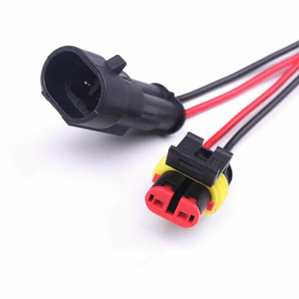 2 Pins//set Car Waterproof Electrical Connector Plug with Marine AWG Wire 20 W3Y0