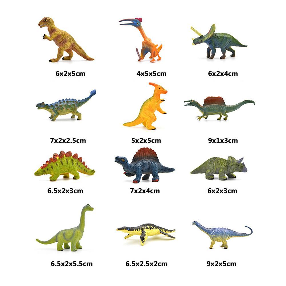 thumbnail image 3 of Ruifaya Juego de 12 modelos de animales de plástico con figuras de la jungla, el océano y el zoológico para niños de й; кψ ση, 3 of 7
