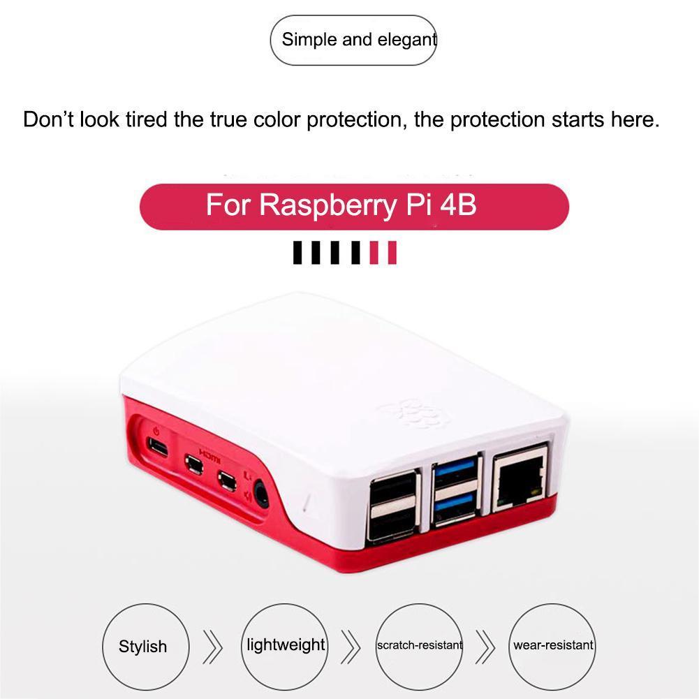 Official Raspberry Pi 4 Model B Case Redwhite High Quality 2019new Ebay