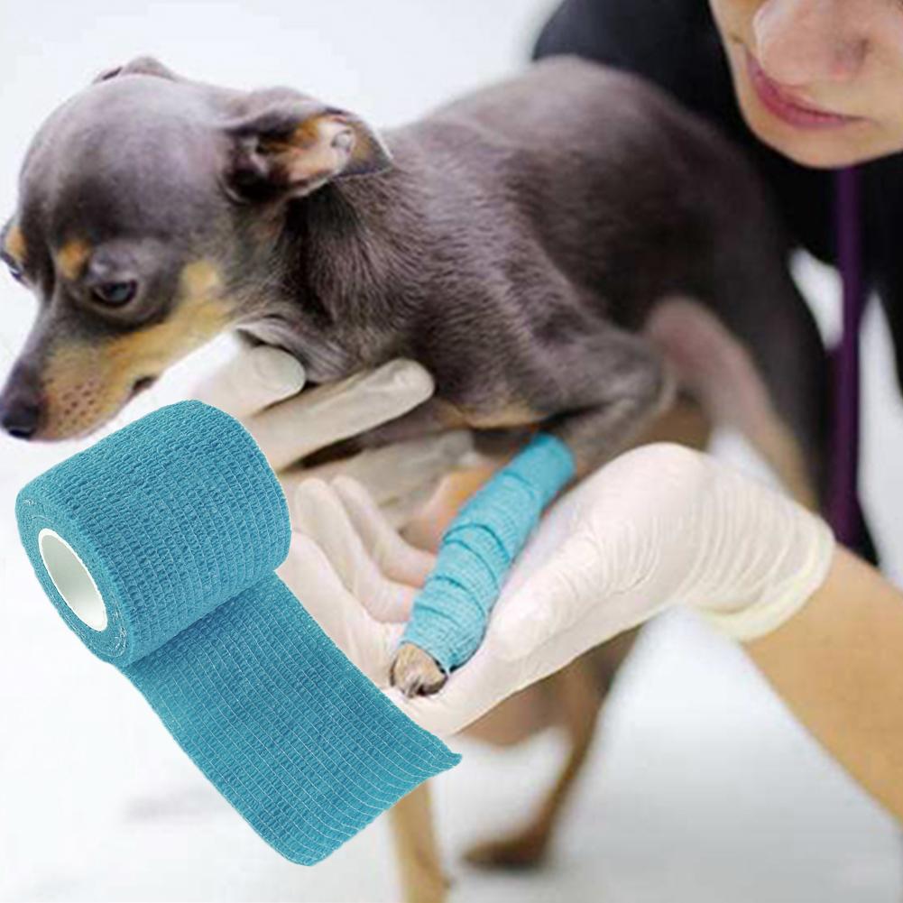 thumbnail image 5 of Ruifaya Vendaje elástico cohesivo para heridas de perros y veterinarios, cintas autoadhesivas para mascotas, suministro de envoltura D2C, 5 of 7