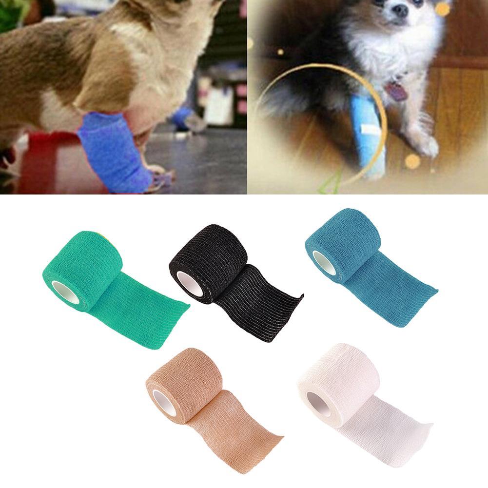 thumbnail image 3 of Ruifaya Vendaje elástico cohesivo para heridas de perros y veterinarios, cintas autoadhesivas para mascotas, suministro de envoltura D2C, 3 of 7