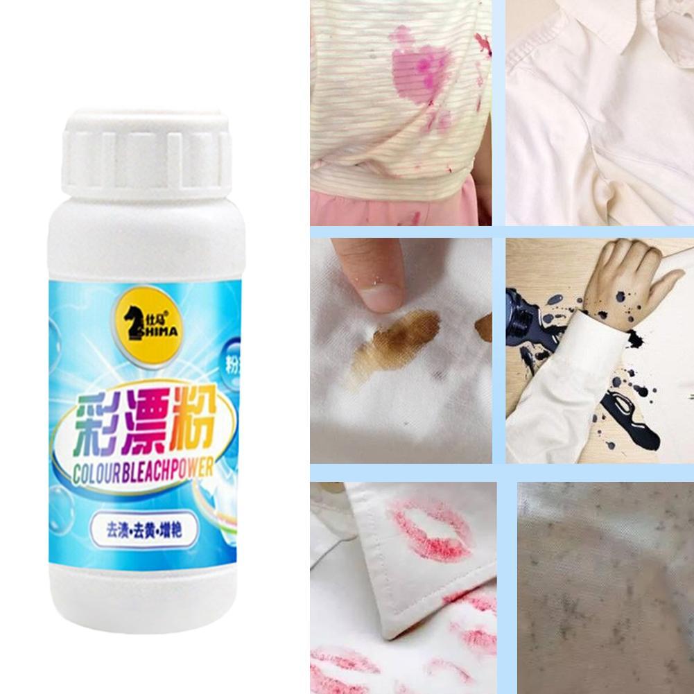 100G Laundry Stain Remover Powder Color Bleaching Whitening Strong