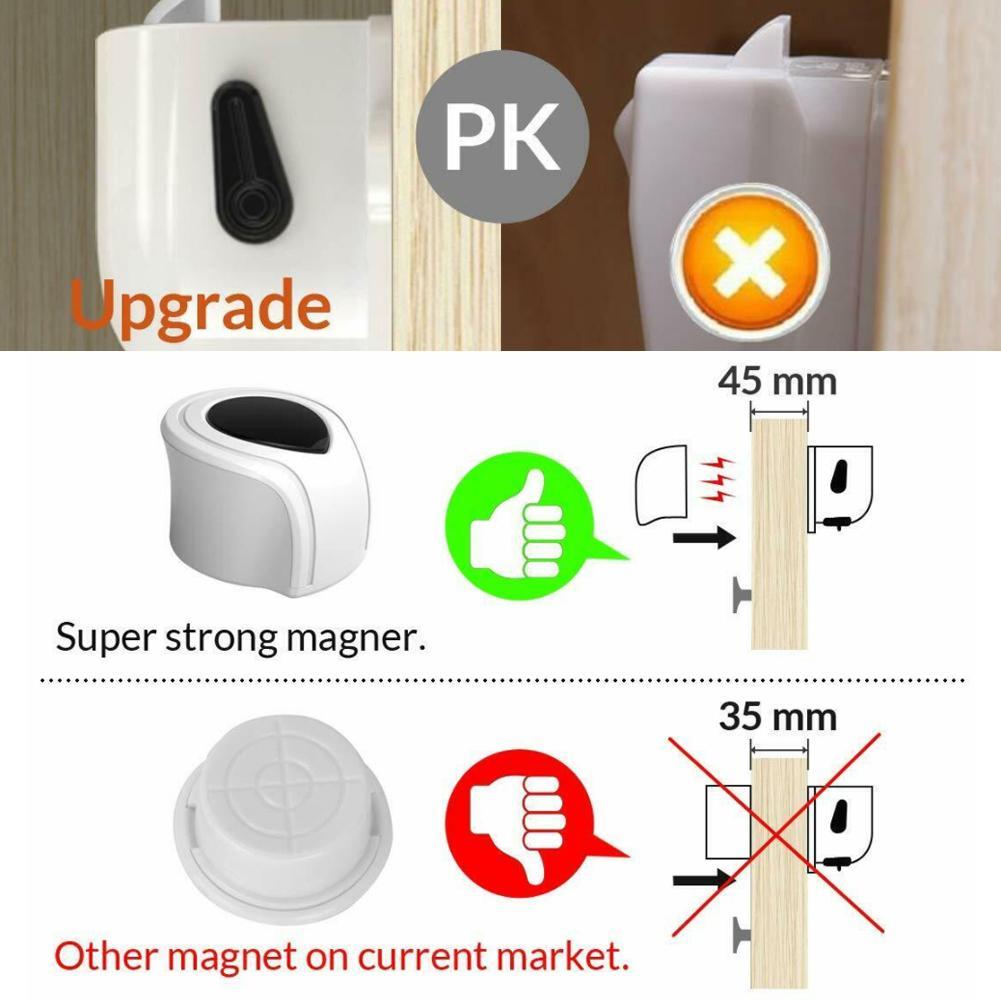 Baby Proofing and Childproof Cabinet Locks for Child Safety by Baby Trust Easy to Install and Hidden 12 Locks, 2 Keys - for Kitchen Bathroom Cabinet and Drawer