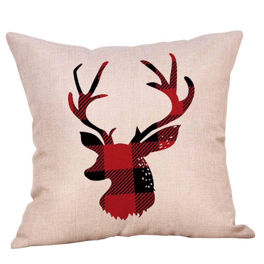 Red Lips Shape Sofa Pillow Case Cotton Fashion Throw Cover Home Cushion E1P2