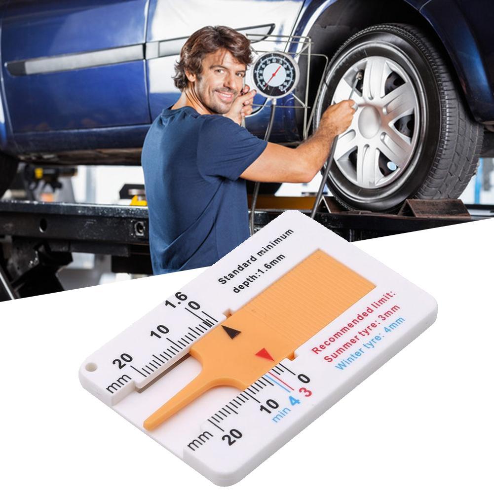 Measure Tool Tyre Tread Depth Gauge Tread Depth Meter for Car Trailer Motorcycle Caravan Trailer Wheel Car Accessories