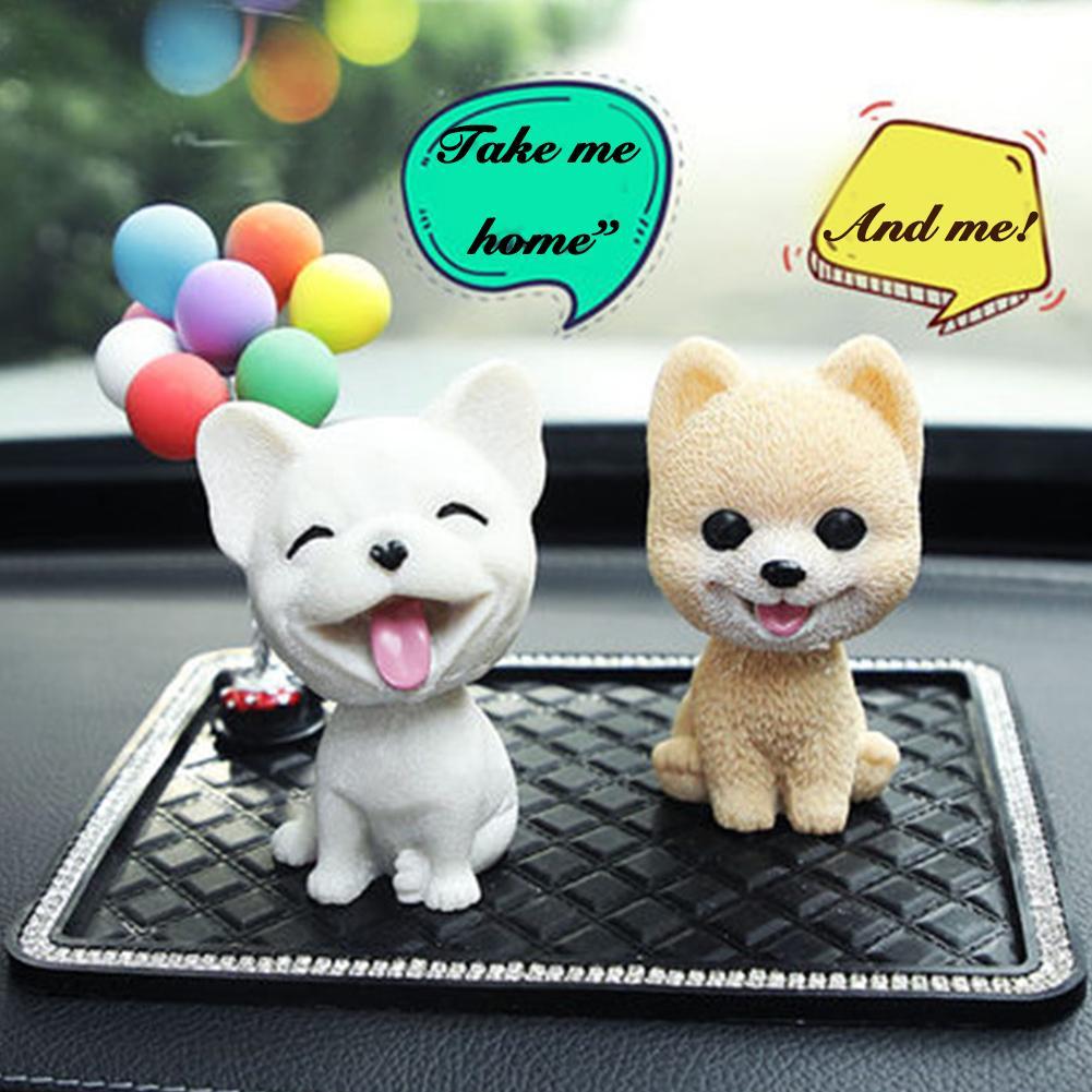 Details About Car Style Cute Dog Doll Shaking Head Nodding Dog For Car Bedroom Decor Ornament