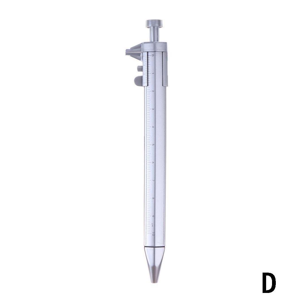 Multifunction Stationery Ballpen Cursor Caliper Scale Ruler Press Ballpoint Pen