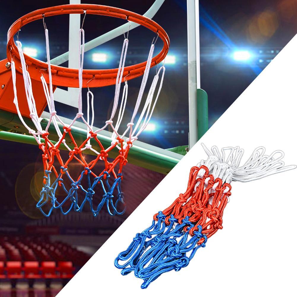 Universal 5mm Red White Blue Basketball Net Nylon Hoop Goal Rim Mesh