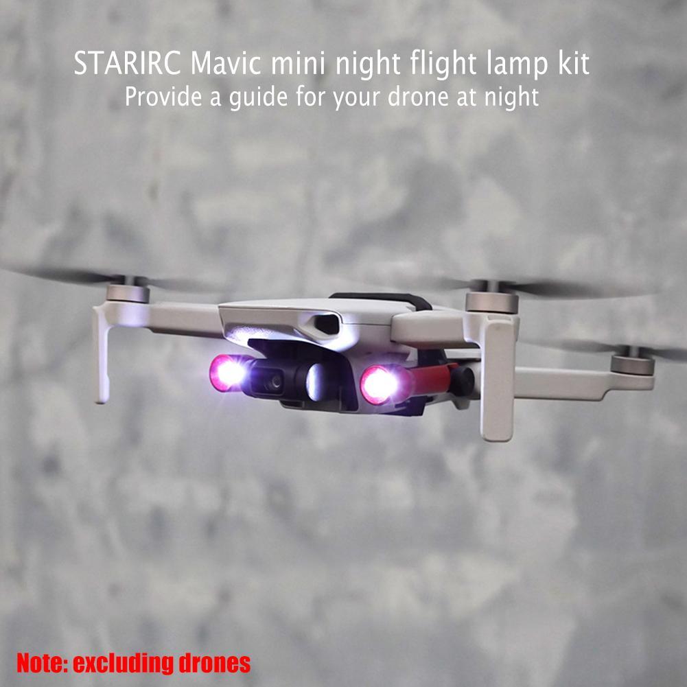 1 Set LED Night Flight Light Lamp Height headlight for DJI Mavic Drone Mini S4D3