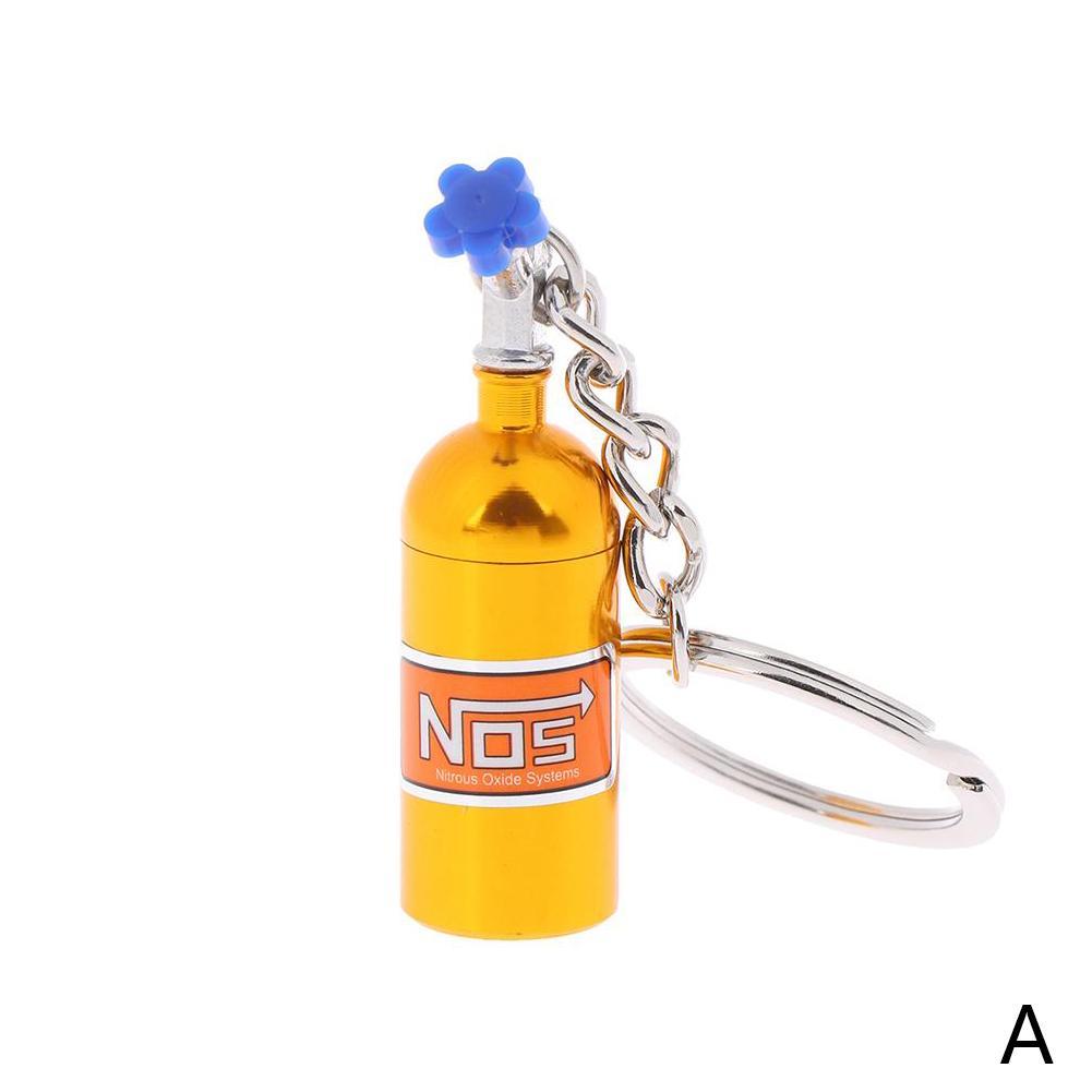 NOS Bottle Keyring Nitrous Pill Case Pot Cash Stash Box Car Keychain Oxide LUX