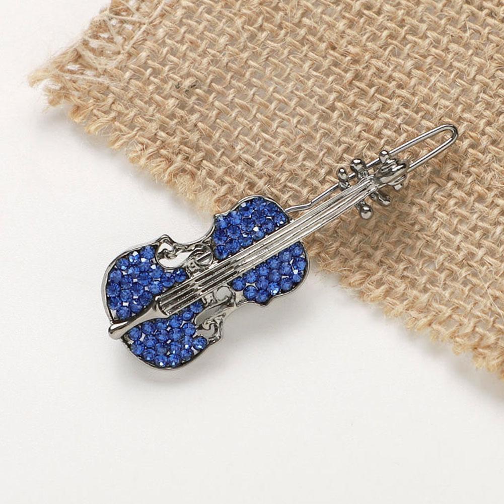 thumbnail image 4 of SGACAI Pinza para el pelo con forma de violín, horquillas para el pelo, pasadores, pinzas para la cabeza, accesorios de cristal para el pelo, diamantes de imitación, 4 of 7