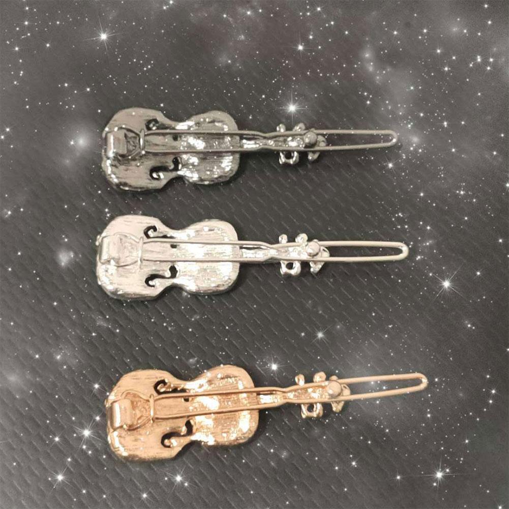 thumbnail image 3 of SGACAI Pinza para el pelo con forma de violín, horquillas para el pelo, pasadores, pinzas para la cabeza, accesorios de cristal para el pelo, diamantes de imitación, 3 of 7