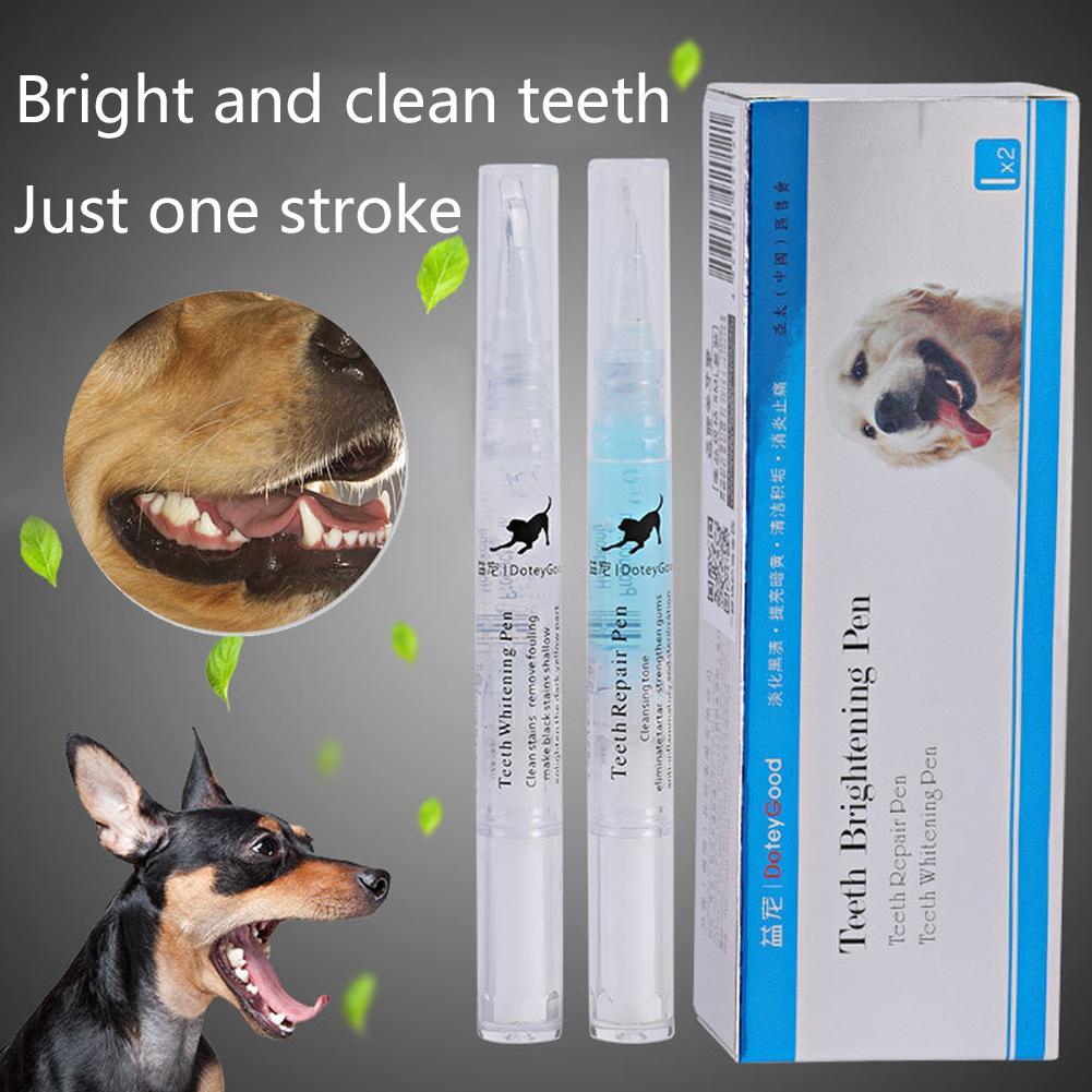 1pc Pet Teeth Cleaning Pen Kit Dog Cat Tartar Dental ...