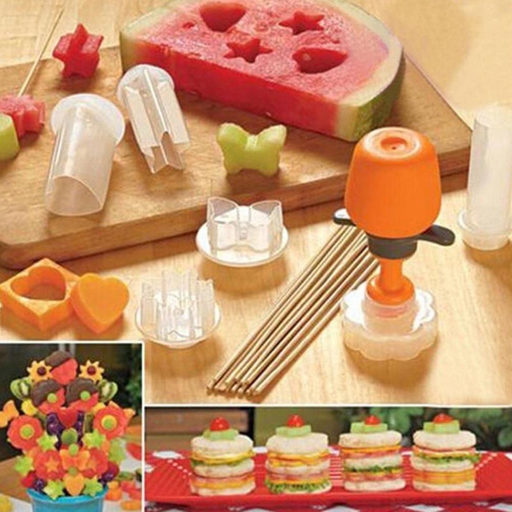 Creative Kitchen Tools Plastic Vegetable Fruit Shape Cutter Food