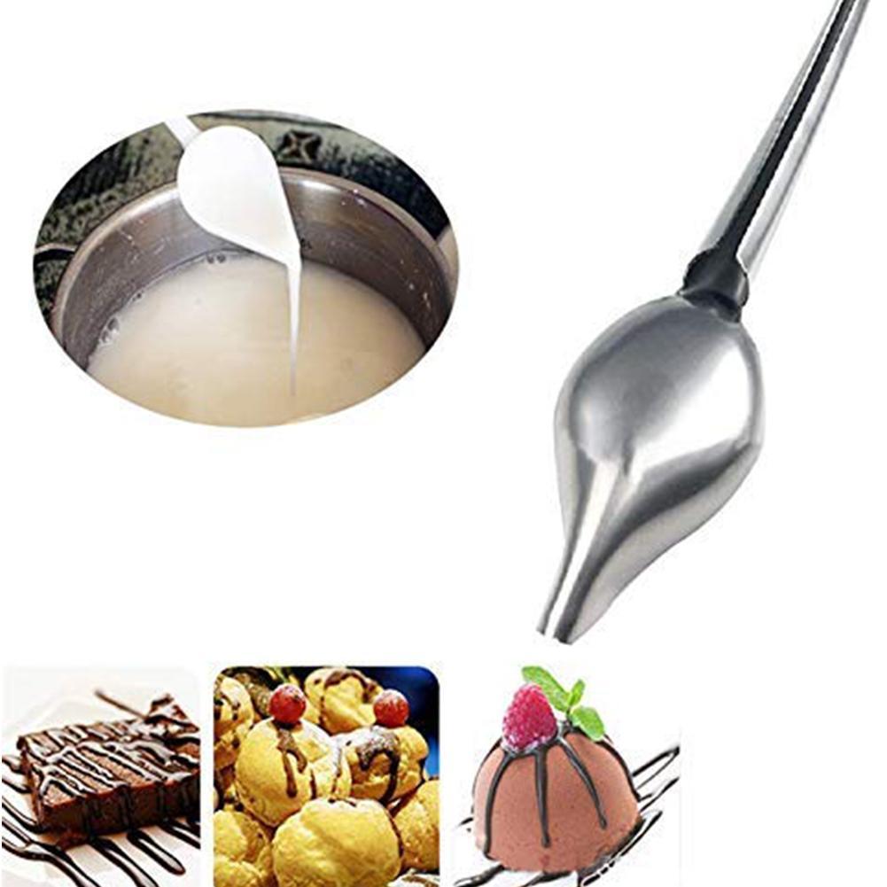 Creative Chocolate Food Sauce Spoon Pencil Spoons Cake Pastry Tool Baking O9Q9