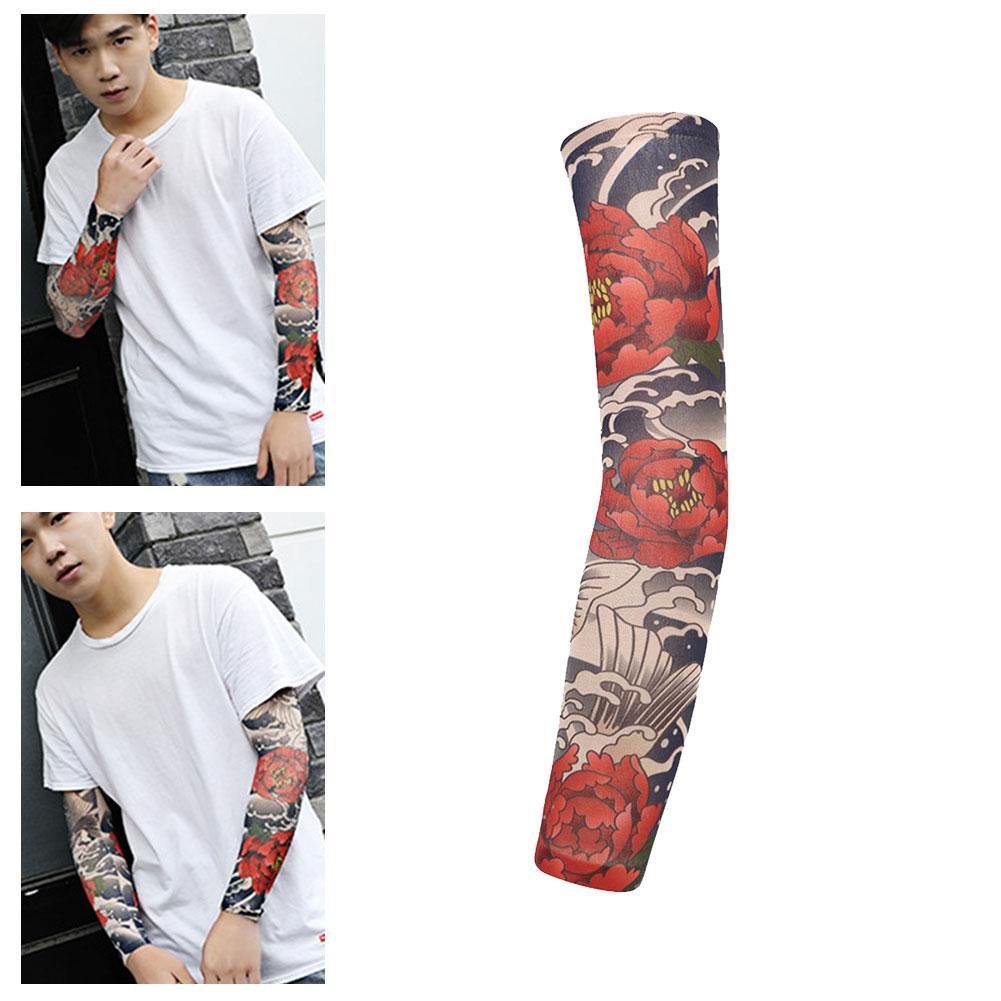 Male Sealion UV Sun Protective Outdoors Stretchy Cool Arm Sleeves Warmer Long Sleeve Glove