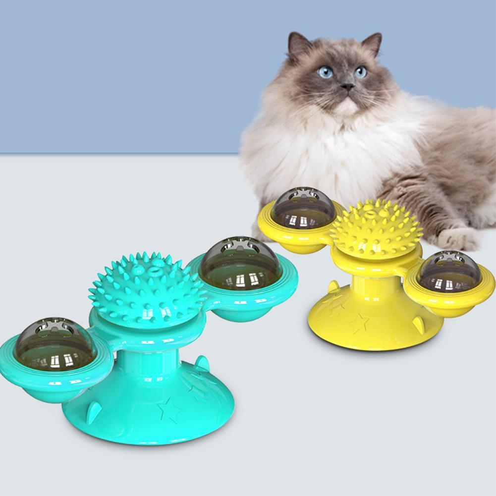 circular turntable cat toy