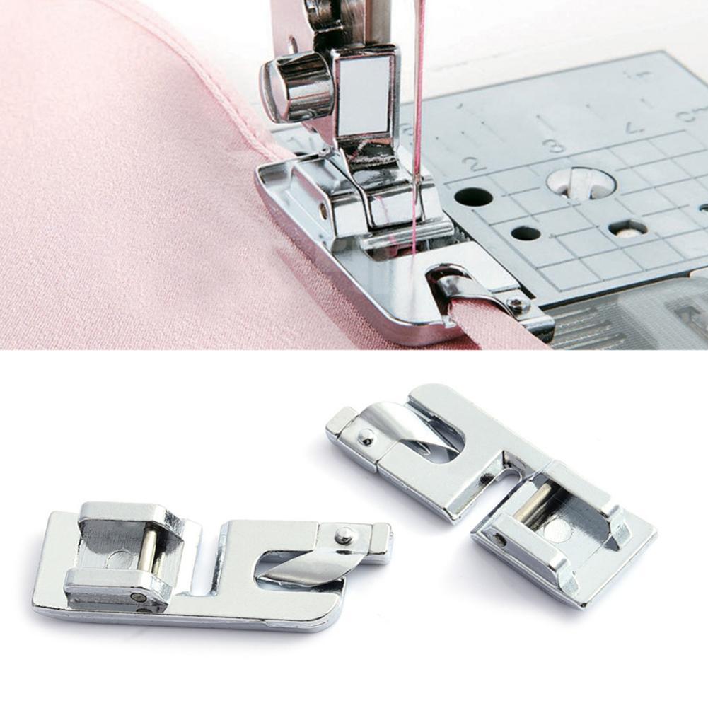 Domestic Sewing Machine Foot Presser Rolled Hem Feet Embroidery Tool Hoop