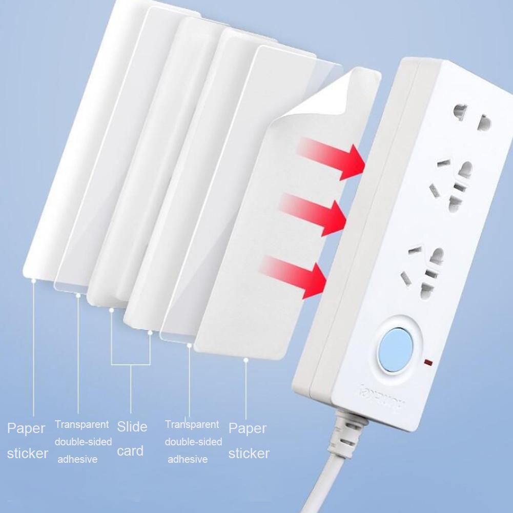2PCS Wall Hanging Patch Panel Strip Holder Row Insert Punch-free Holder