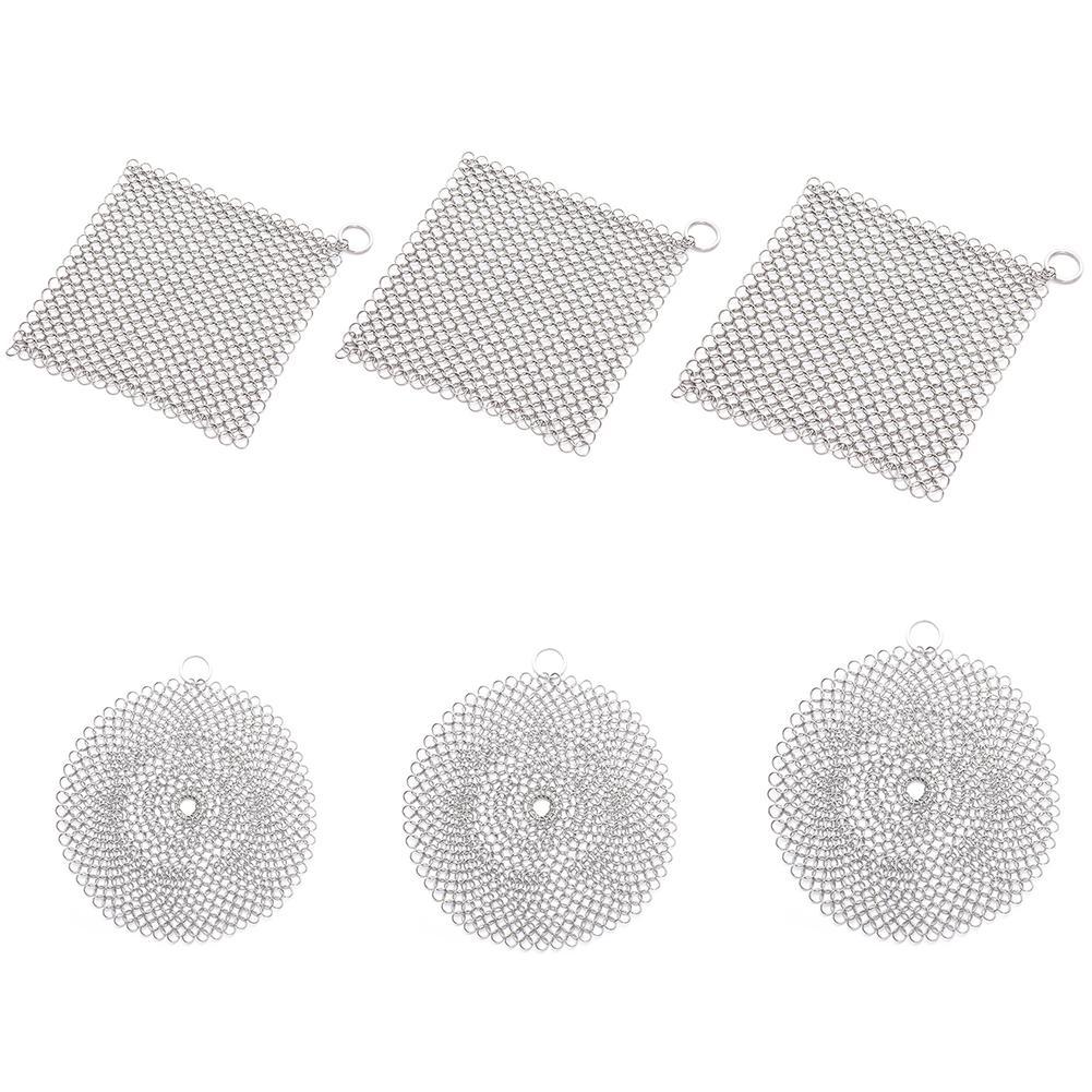 Stainless Steel Kitchen Home Pan Brush Washing Pot Cleaning Scrubber Net A7O0