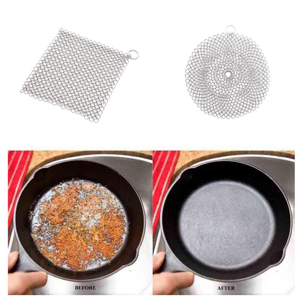 Stainless Steel Kitchen Home Pan Brush Washing Pot Cleaning Scrubber Net A7O0