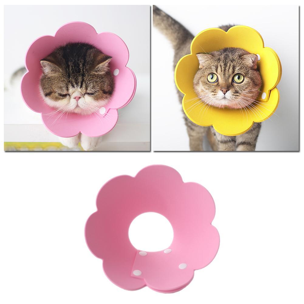 New Pet Elizabethan Collar Flower Dog Cat Surgery Recovery ECollar