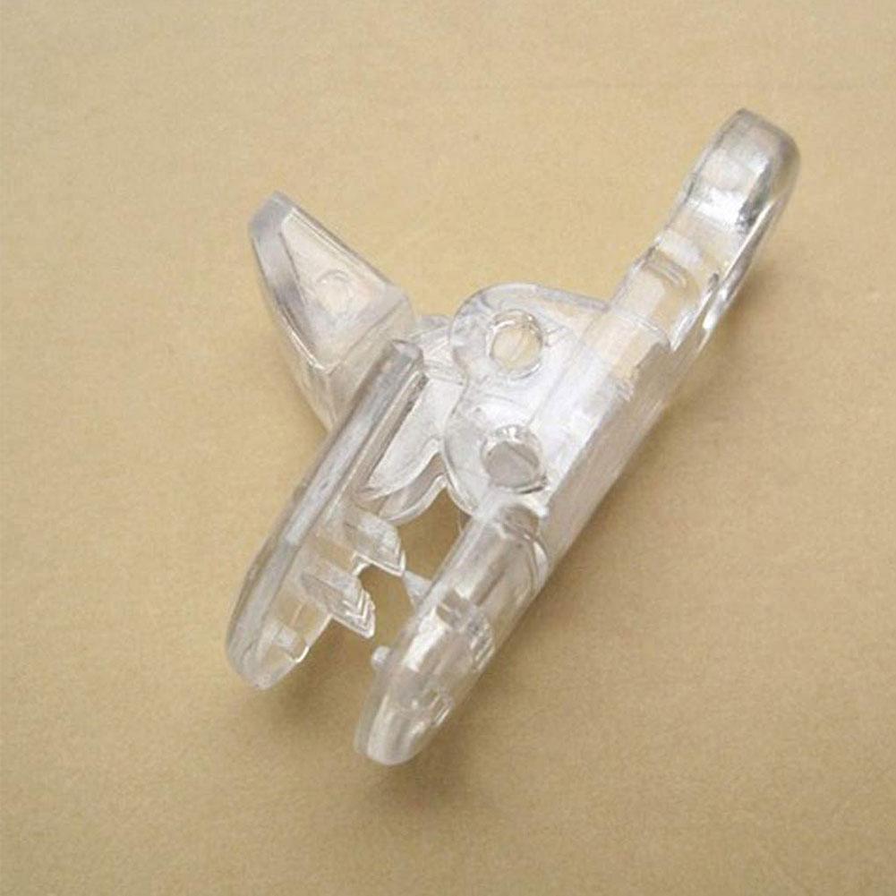 10 Pcs Clear Plastic Fix Clip Glass Panel Retainer Clips for