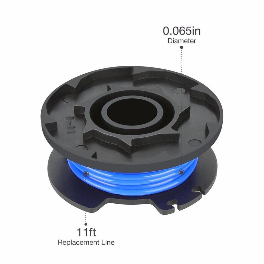 AC80RL3 Replacement Spool Twisted Line 0.08inch 11ft Y 12PCS For Ryobi One PLUS