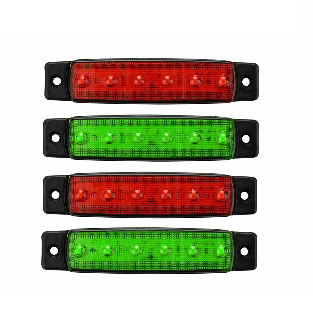 Parts & Accessories 4pcs 12V Red Green Boat Navigation LED Stern Light