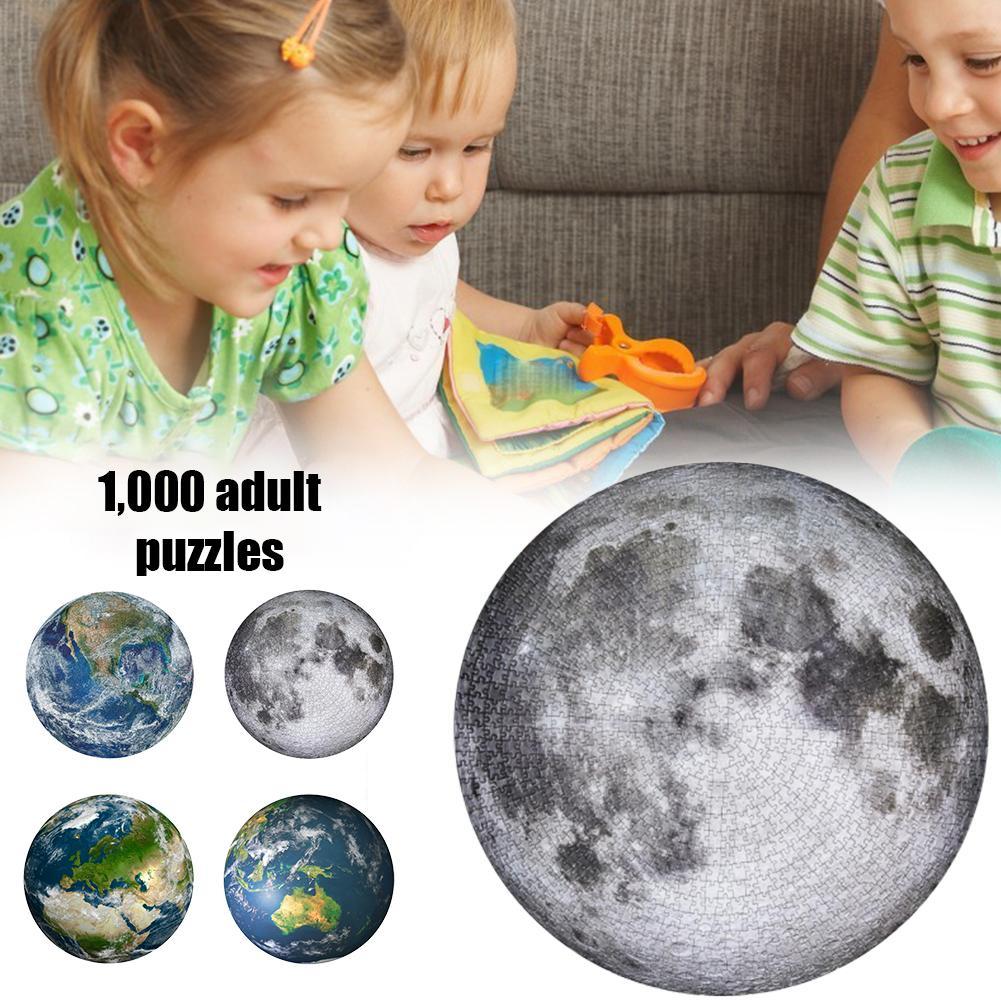 1000pcs Apollo 11 Launched 50th Adult Difficult Circular Jigsaw Puzzle Moon Uk Contemporary Puzzles 800battery Jigsaw