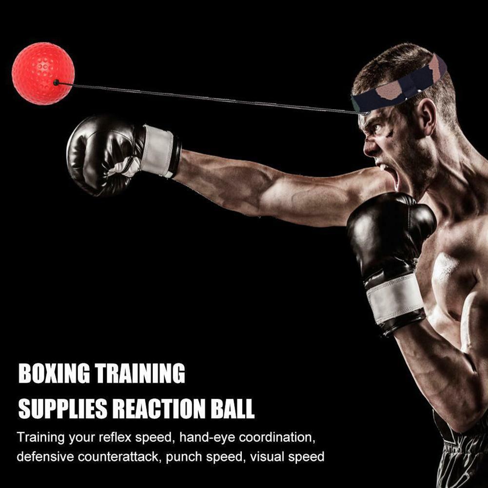 Boxing Training Fight Ball Head Band Reflex Speed Punch Combat Muscle Exercise