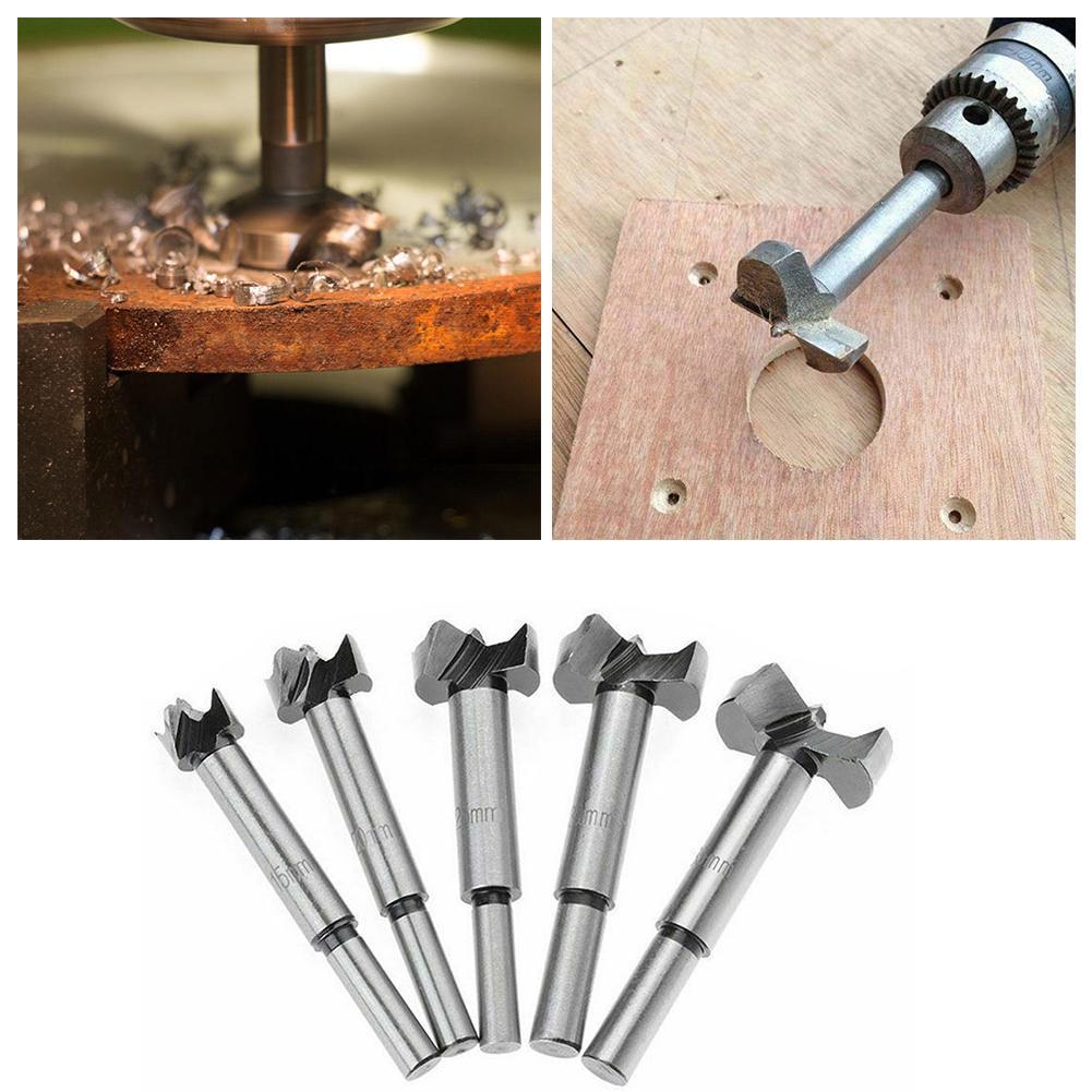 5pcs Forstner Drill Bit Set Woodworking Hole Saw Cutter Clean Cutting 1535mm eBay