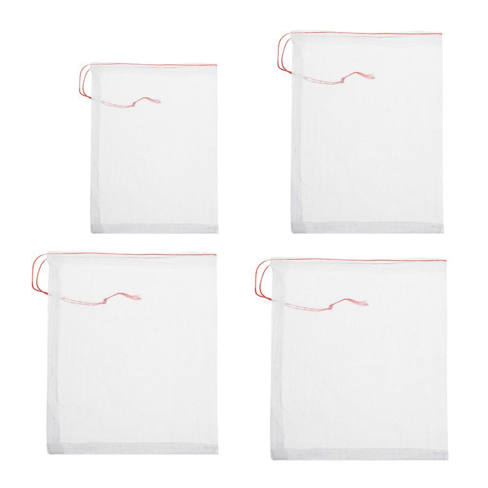 100pcs Garden Plant Fruit Protect Drawstring Net Bags Insect Bird Against Z9G3