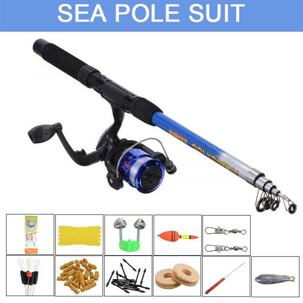 1.8m Fishing Rod Reel Line Combo Full Kits Spinning Reel 1.8m Fishing Rod Reel Line Combo Full Kits Spinning Reel