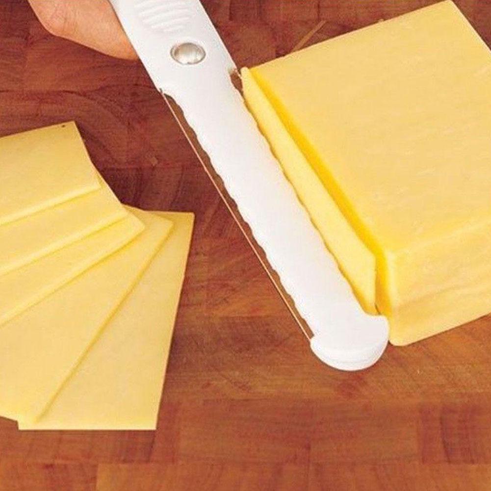 Cheese Butter Slicer Peeler Cutter Tool Wired Wire Thick Thin Hard Soft Handl ZT 