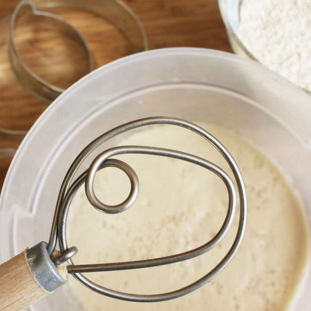 Whisks Danish Dough Whisk Large 13” Heavy Duty Whisks for Cooking Bread