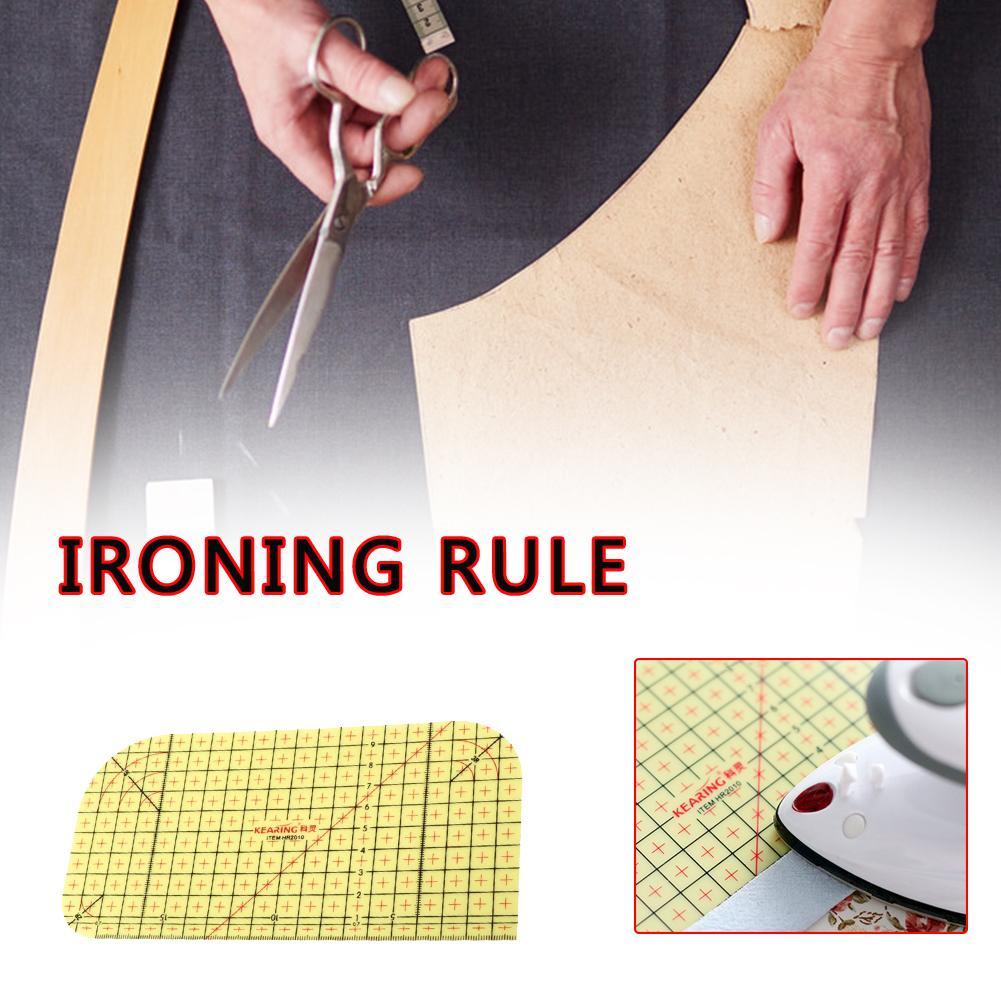 Gebuter Hot Ruler Press Hot Ironing Ruler Patch Tailor Craft DIY Sewing Supplies Measuring Handmade Tool
