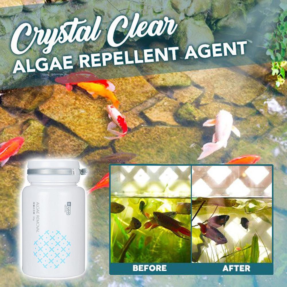 CrystalClear Algae Repellent Agent Tank Moss Remover Aquarium Algaecide W//Spoon