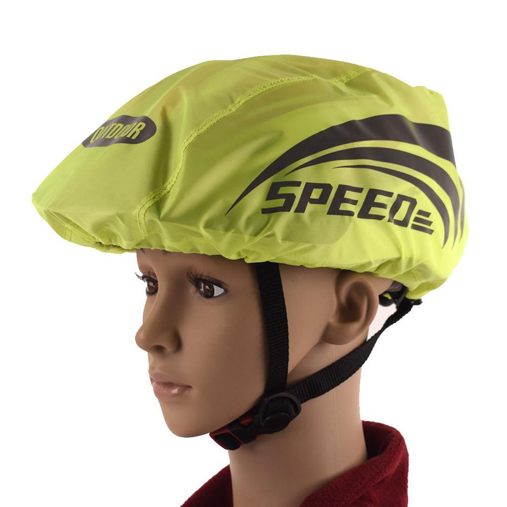 1pcs Reflective Helmet Cover Waterproof Windproof Bicycle Helmet Rain