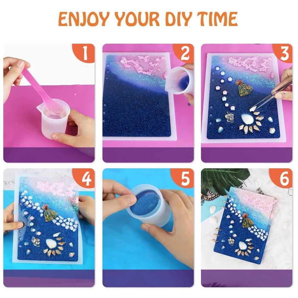 A7//A6//A5 Notebook Shape Silicone Mold DIY Resin Book Mould Crystal Epoxy MoFBKH