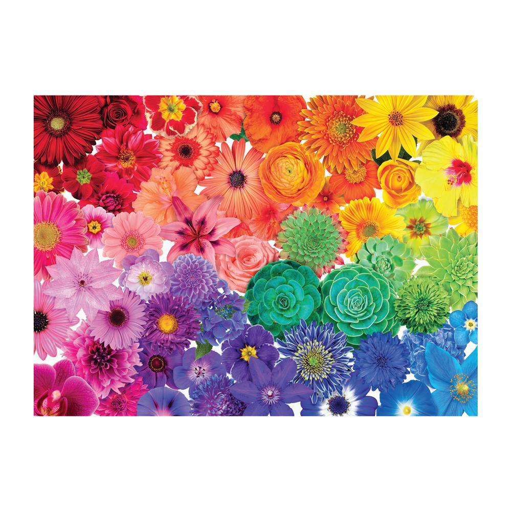 1000 Piece Rainbow Flowers Jigsaw Puzzles For Adult Kids Learning Education Ebay