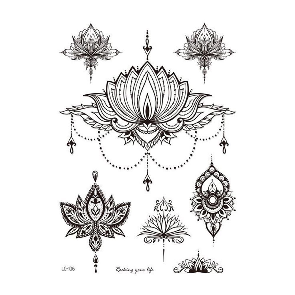 easy henna tattoo ink with stencils set ebay