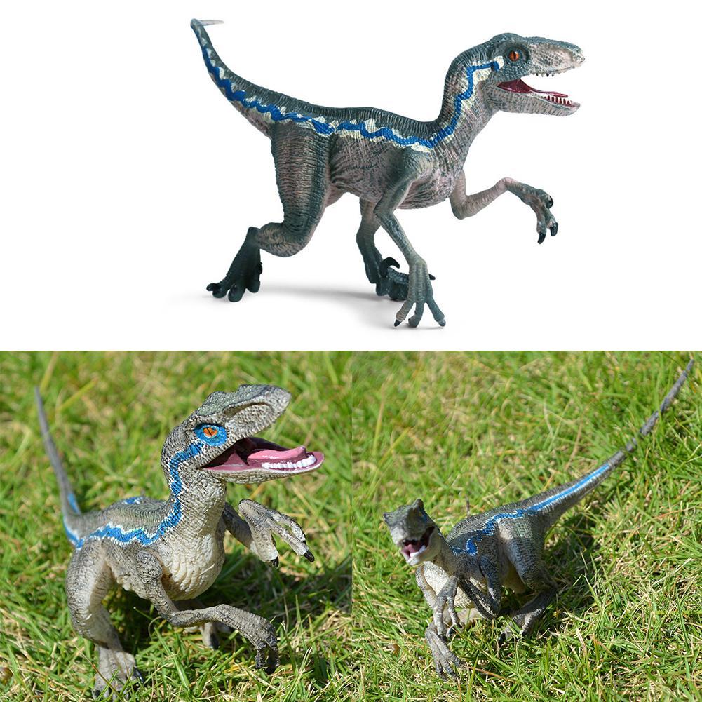 Plastic Dinosaur Kids Toy Model Velociraptor Raptor Action Figure Moveable Arms 