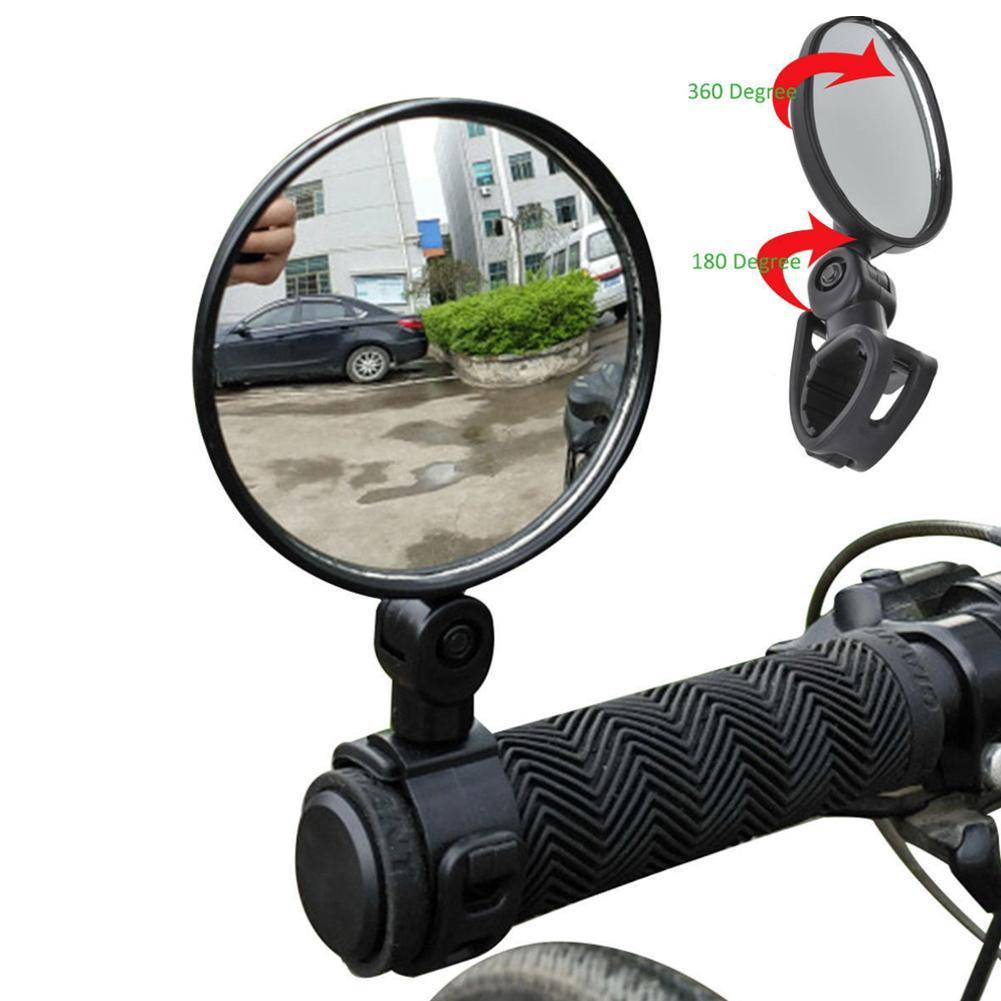 Hot Rotate Bicycle Cycling Bike Back Rear View Handlebar Safety Rearview Mirror