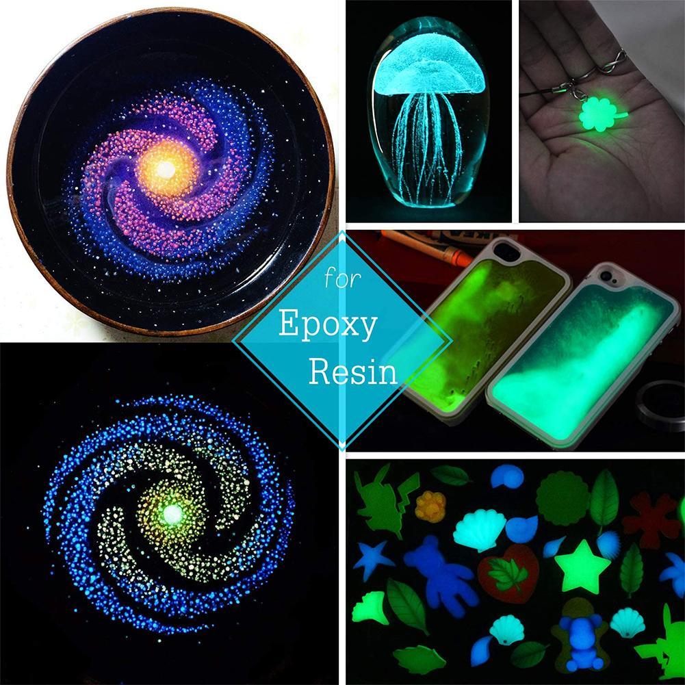10g 12 Colors Luminous Powder Resin Pigment Dye Resin Epoxy DIY Making Tool