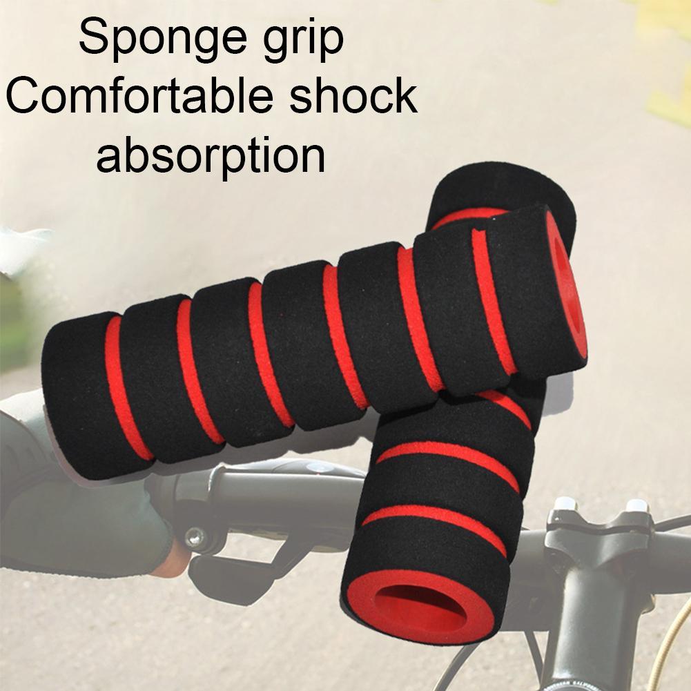 1Pair Sponge Foam Bicycle Handle Bar Grip Cover For Yellow Mountain Road N1G5